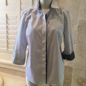 COPY - ⏰CHICO'S Sz 0 Polka Dot Button Down Blouse